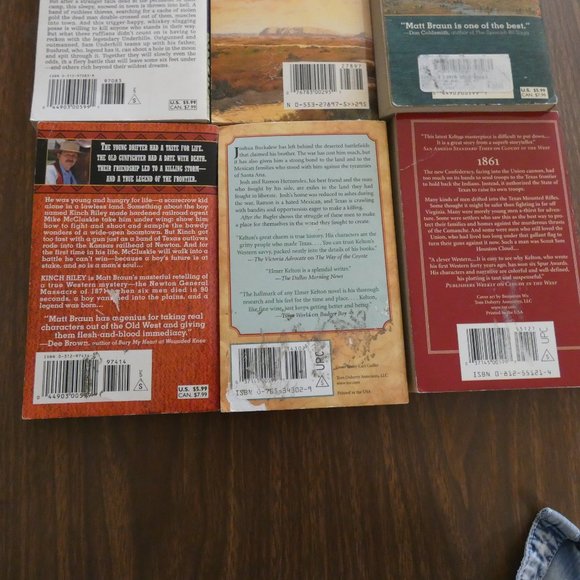 Lot of 9 Vintage Western Paperback Books Various Authors - Picture 8 of 8